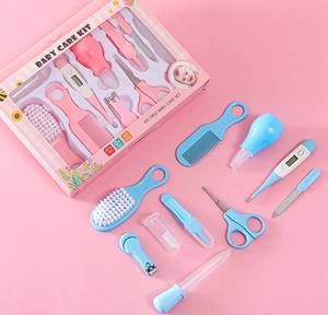 Kit de 10 Piezas para Recién Nacidos, Termómetro, Artículos de Aseo para Niños, Cepillo para el Cuidado de la Salud del Cabello y las Uñas del Bebé, Cortauñas - Product Image 1