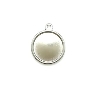 Stainless Steel Double Sided Base Round Pendant For <b>Necklace</b> Making DIY Jewelry Accessories - Product Image 4