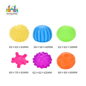 <span class=keywords><strong>Konig</strong></span> niños Vinilo Suave goma bola nuevo bebé regalo conjunto bebé masticar juguete mordedor juguetes para bebé recién nacido juguetes de desarrollo cerebral - Product Image 1
