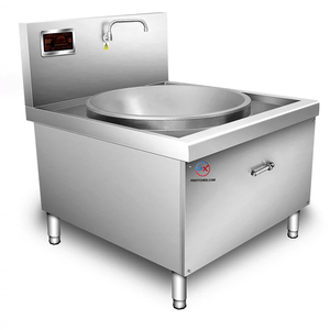 Encimera de restaurante comercial de alta calidad de 30KW y 380V, cocina de inducción Wok de comida china eléctrica cóncava - Product Image 1