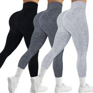 Pantalons <span class=keywords><strong>de</strong></span> yoga <span class=keywords><strong>de</strong></span> <span class=keywords><strong>fitness</strong></span> taille haute pour femmes Séchage rapide Taille élastique Pantalons <span class=keywords><strong>de</strong></span> sport ajustés à la taille Motif uni Collants <span class=keywords><strong>de</strong></span> course - Product Image 2