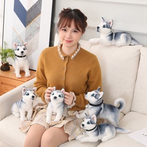 Simulazione Husky <span class=keywords><strong>Dog</strong></span> peluche giocattolo barboncino Bichon Frise Pug <span class=keywords><strong>Chihuahua</strong></span> Shiba Inu Bull Terrier imbottito bambola di animali cuscino per bambini regalo - Product Image 2