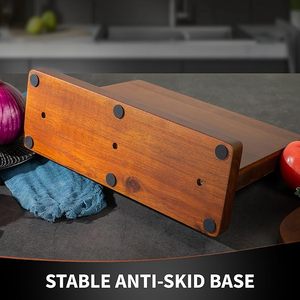 Khối dao từ tính, giá đỡ dao từ Gỗ keo cho quầy bếp khối dao đa năng không có dao (12x10) - Product Image 4