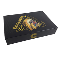 Boîte magnétique en papier carton de luxe de qualité supérieure noire personnalisée avec emballage avec logo boîtes cadeaux pliantes avec couvercle magnétique