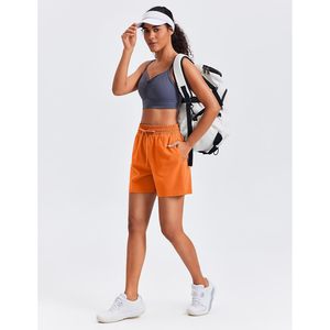 Shorts Deportivos FOXA para Mujer, de Secado Rápido, Cintura Alta, con Bolsillos, para Gimnasio y Entrenamiento, con Cordón Ajustable - Product Image 3