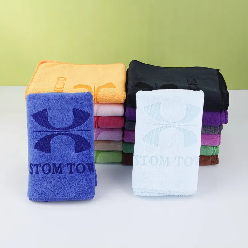 Custom fitness Golf towel easy take travel towel Gym microfiber suede sport towel