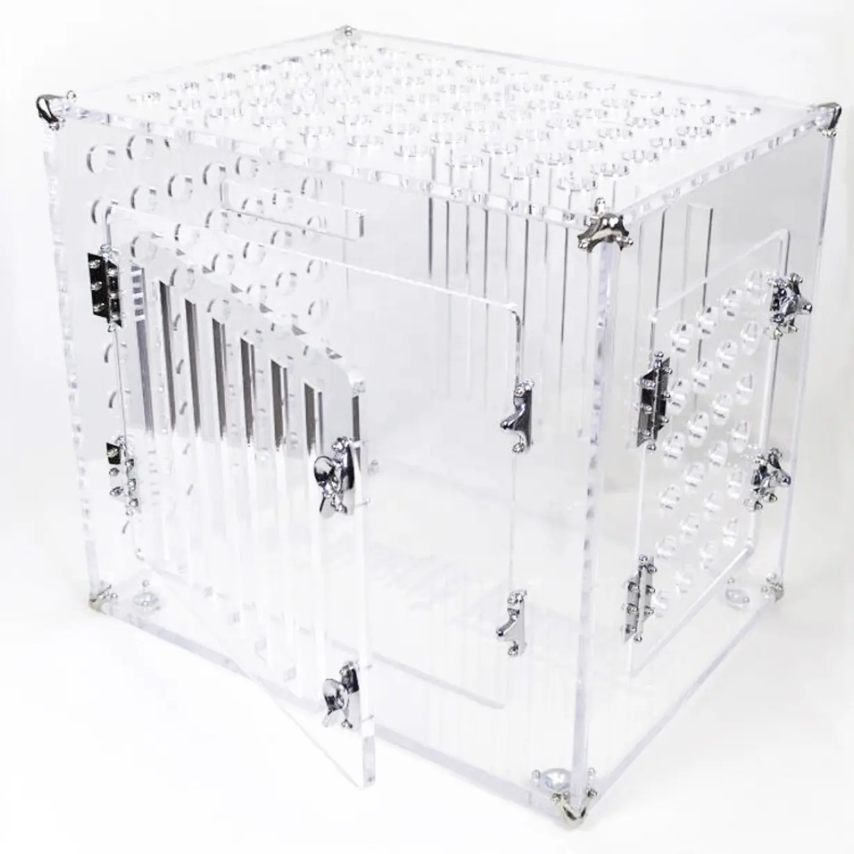 custom transparent pmma cat / dog bed pretty lucite pet cage luxury acrylic pet crates transparent acrylic dog house