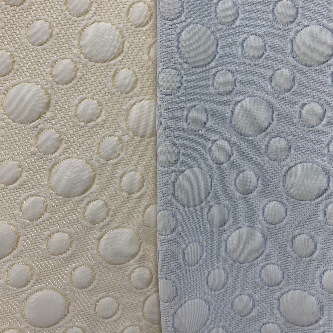 40% ice cool yarn 60% polyester jacquard knitted mattress fabric