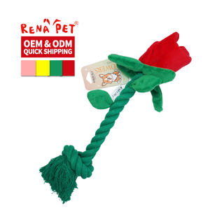 ของเล่นเชือกตุ๊กตาสำหรับสุนัขดีไซน์ดอกไม้เคี้ยวโลโก้ตามสั่ง - Product Image 3