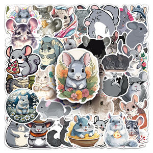 50 pièces ventes d'usine dessin animé Kawaii Animal <span class=keywords><strong>Totoro</strong></span> autocollant personnalisé pour ordinateur portable tasse Journal autocollant - Product Image 1