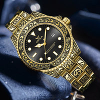 ONOLA 3830 Montre-Bracelet à Quartz de Luxe en Or pour Homme de Marque Supérieure, Montre Étanche avec Prix Bas MOQ