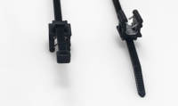 Attaches de fixation de câble à clip de bord 2 pièces en gros pour panneau de 3 à 6mm, dentelé à l'extérieur, diamètre du faisceau 4-50mm