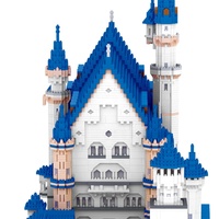 Zhe Gao Lezi arrivées enfants cadeau Architecture bricolage 3D modèle diamant briques jouets Mini nouveau cygne pierre château blocs de construction