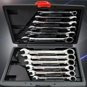 Juego de llaves de carraca de combinación de llave inglesa de anillo de doble compensación de 72 dientes - Product Image 5