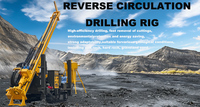 Foreuse à circulation inverse pour mines, à gros diamètre, 200m 500m, tête rotative de forage RC, foreuses RC d'exploration