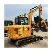 Excavatrice sur chenilles d'occasion Cat 305.5E2, mini-pelle Caterpillar, petite pelle Cat 305.5, excavatrice d'occasion pour jardinage, travaux agricoles et construction