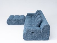 Ensemble de canapés modulaires compressés en tissu, emballage sous vide, rebond en 1 minute, couleurs personnalisables, écologique, appartement, villa