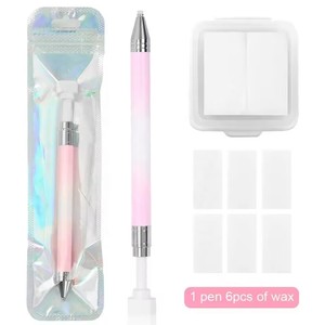 Kit de bolígrafos de pintura de diamante DIY, crayones recargables, bolígrafo giratorio con punta de pegamento para arte de uñas, accesorios de manicura, herramienta rápida - Product Image 3