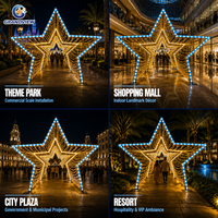 Tunnel lumineux LED commercial personnalisé pour Noël, décorations extérieures IP65, arches lumineuses pour parcs à thème et expositions de festivals