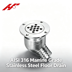 Drain de sol flottant en acier inoxydable 316 pour yacht, accessoires de quincaillerie marine - Product Image 2