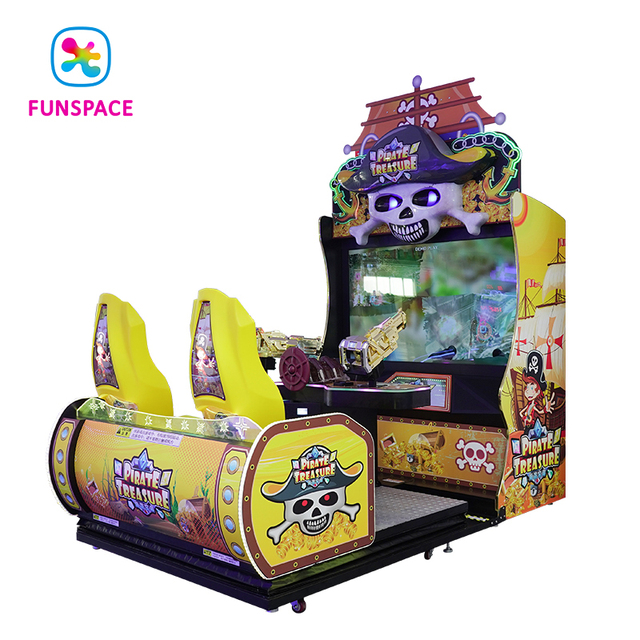 Coin Operated Pirate Treasure Shooting Simulator Two Seat Video Game Shooting Simulator Arcade Machine