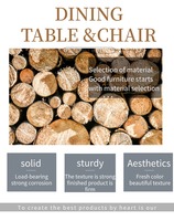 Meubles de salle à manger en acier et MDF au design moderne, tables et chaises de restaurant pour usage domestique, fabrication directe d'usine KC-TC0136R4