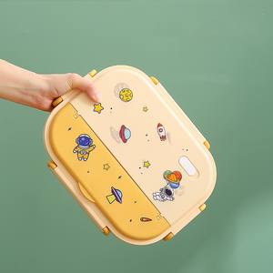 Boîte à lunch en acier inoxydable 316 Planet personnalisée sans Bpa, isolée en métal pour écoliers, <span class=keywords><strong>repas</strong></span> chauds, boîte à lunch Bento pour enfants - Product Image 3