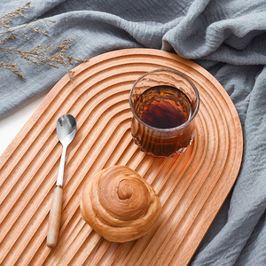 Plateau de <span class=keywords><strong>planche</strong></span> <span class=keywords><strong>à</strong></span> <span class=keywords><strong>pain</strong></span> en bois ondulé d'eau scandinave, maison en bois de hêtre, rangement d'aromathérapie, plateau <span class=keywords><strong>à</strong></span> thé de l'après-midi, assiette <span class=keywords><strong>à</strong></span> dîner - Product Image 5