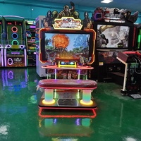 Machine de jeu d'arcade de tir aux extraterrestres à pièces de monnaie de 42 pouces pour adultes, jeu vidéo