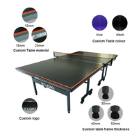Loki Rxton 1800 entraînement en intérieur 18mm roulettes de Table de ping-pong professionnelles Table de Tennis de Table mobile pliable
