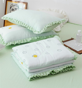 Ensemble de literie de bébé en microfibre, pièces, <span class=keywords><strong>couette</strong></span> brodée, drap ajusté, <span class=keywords><strong>oreiller</strong></span>, traversin - Product Image 6