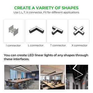 현대 펜던트 조명 상업용 1.2m 1.5m 연결 가능 건축 LED 선형 조명 - Product Image 6