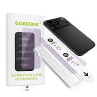 Protection d'écran en verre trempé anti-lumière bleue Magic Box pour iPhone 18 17 16 15 Pro Max Air Plus, installation automatique, vente en gros