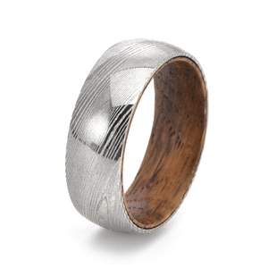 8Mm Màu Đen Tungsten Carbide Vòng Whiskey Thùng Gỗ Inlay Tungsten Vòng Cho Nam Giới Phụ Nữ Thời Trang Đính Hôn Đám Cưới Ban Nhạc Đồ Trang Sức - Product Image 2
