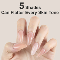 Ongles pré-dessinés minimalistes en amande, couvrance totale, 120 pièces, couleur dégradée lait et café, pour femmes, à porter, pour l'export.