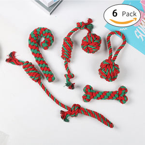 Noel Pet köpek oyuncaklar <span class=keywords><strong>6</strong></span> adet pamuk halat oyuncak seti - Product Image 1