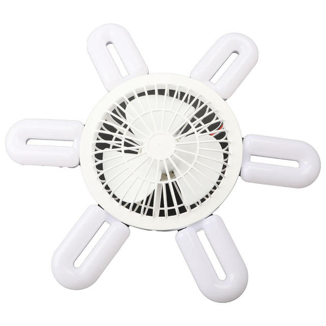 Modern U-Shape Ceiling Fan with LED Light for Bedroom and Living Room 3-Speed Control Dimmable