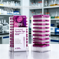 Micropipettes graduées en plastique 200 µL, embouts de micropipettes, embouts de pipettes, laboratoire