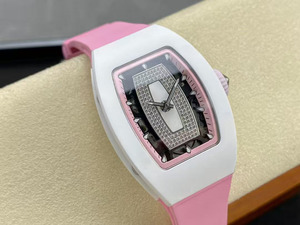 El Último Reloj Mecánico Automático de Lujo, Deportivo, Casual y de Negocios, con Tourbillon, Resistente al Agua, de Cerámica Blanca para Mujer - Product Image 2