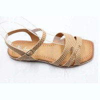 Meilleure vente été nouveauté cheville piège sandale semelle extérieure en caoutchouc doux anti-dérapant décontracté sandales plates pour femmes et dames