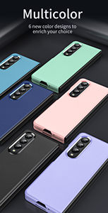 Funda de cuero plegable para teléfono móvil inteligente, carcasa de piel sintética para samsung galaxy z <span class=keywords><strong>fold</strong></span> <span class=keywords><strong>4</strong></span> y 3 - Product Image 3