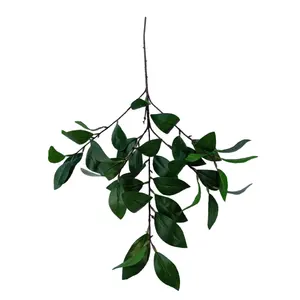 85cm Artificial camellia leaves branches window office teahouse garden decoration simulation camellia leaves