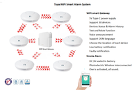 Système d'alarme incendie intelligent sans fil Tuya Wifi AJ-S8 |   Station de base intelligente Wi-Fi |   Solution de sécurité pour la maison et le bureau
