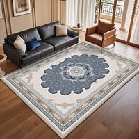Tapis moderne à poils ras, fabriqué à la machine, motif floral, en polyester écologique, adapté aux animaux domestiques, lavable, pour salon et maison, vente en gros