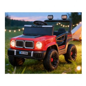 Coche Eléctrico de Aprendizaje para Niños con Doble Motor de 6V4Ah, Modo Temprano, Dirección con Manillar, Control Remoto por Teléfono, Volante de Plástico Duradero - Product Image 6