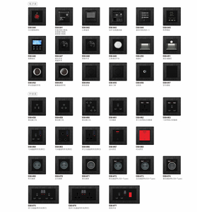 Chất lượng cao chuyển đổi hệ thống vàng bảng điều chỉnh điện tử màn hình cảm ứng ánh sáng ổ cắm khách sạn sử dụng chuyển đổi và ổ cắm - Product Image 5