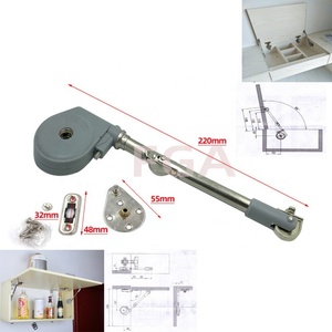 Support de levage hydraulique supérieur à ouverture ascendante avec bras de freinage et fermeture amortie pour boîte à jouets et armoire de cuisine - Product Image 5