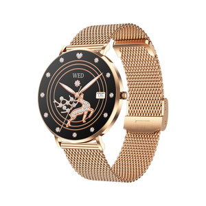 Montre connectée Android T8PRO Fashion en acier inoxydable ultra-mince avec écran AMOLED, appels Bluetooth, étanche IP68, magnétique, sportive, pour femmes, 2024 - Product Image 5