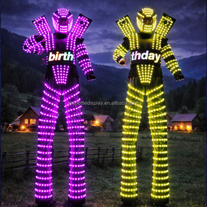 Traje de Baile Futurista LiqVis con Luces LED de Colores Cambiantes, <span class=keywords><strong>Ropa</strong></span> Brillante <span class=keywords><strong>para</strong></span> Espectáculos de Cosplay, Festivales, Fiestas y <span class=keywords><strong>Eventos</strong></span> - Product Image 3