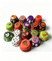 Moldes para Cupcakes con Diseño de Telaraña de Halloween, Resistentes a la Grasa y Aptos para Horno, para Repostería Casera y Decoración de Mesa de Postres